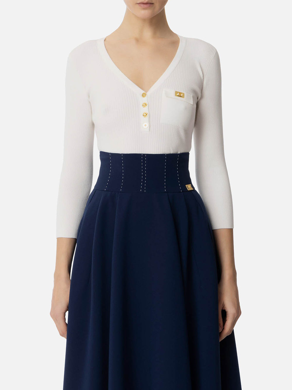 Maglia Elisabetta Franchi da Donna - Avorio