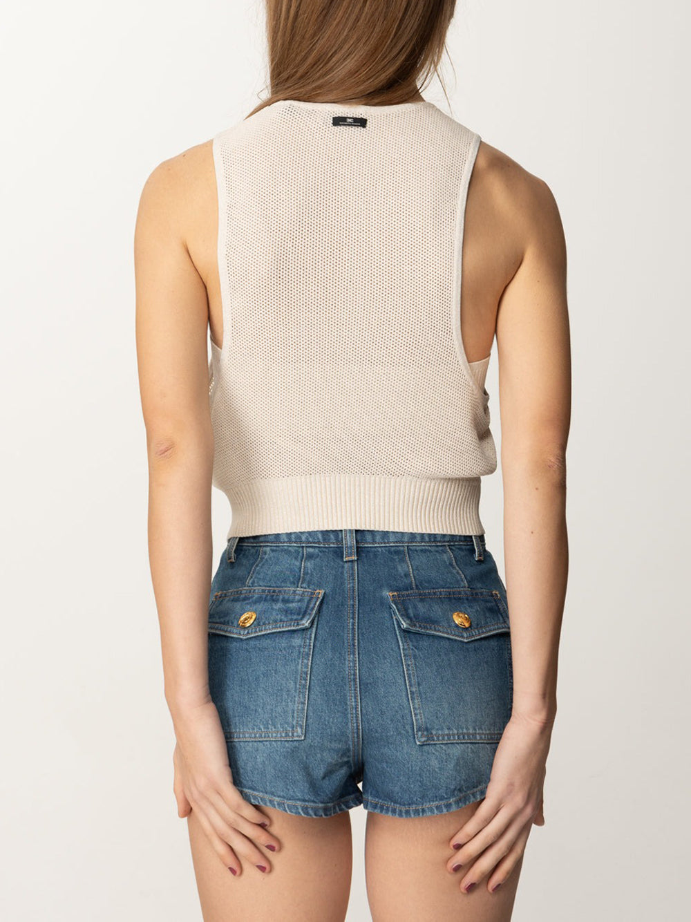 Top Elisabetta Franchi da Donna - Avorio