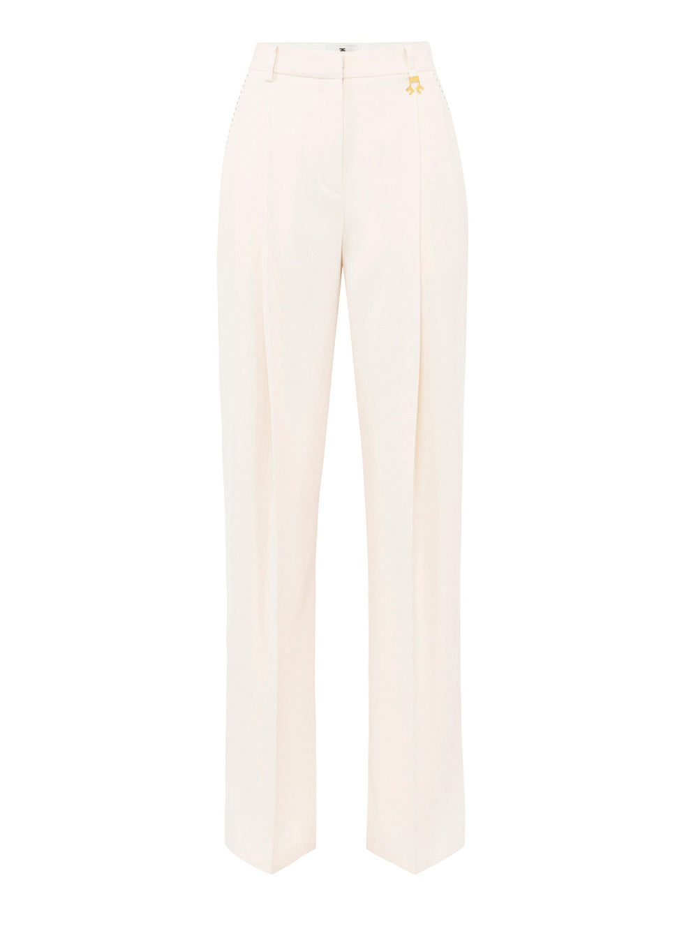 Pantalone Palazzo Elisabetta Franchi da Donna - Avorio