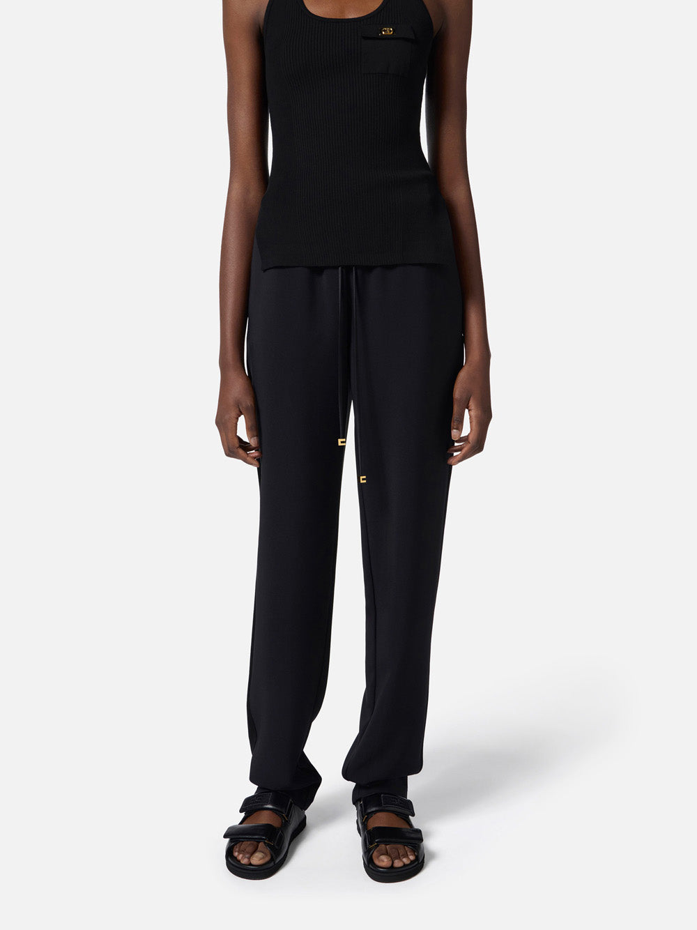 Pantalone Jogger Elisabetta Franchi da Donna - Nero