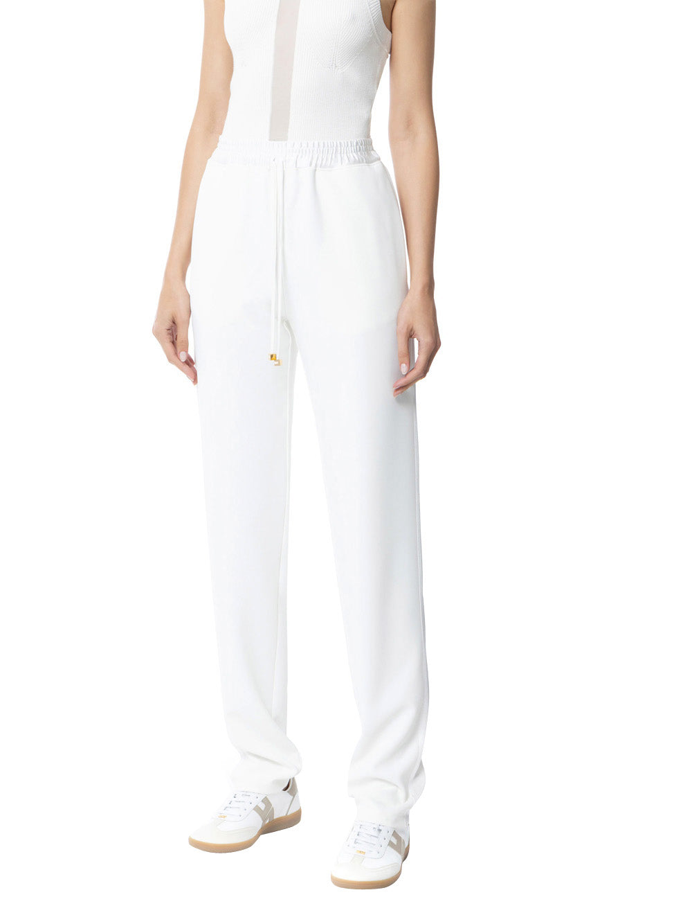 Pantalone Jogger Elisabetta Franchi da Donna - Avorio