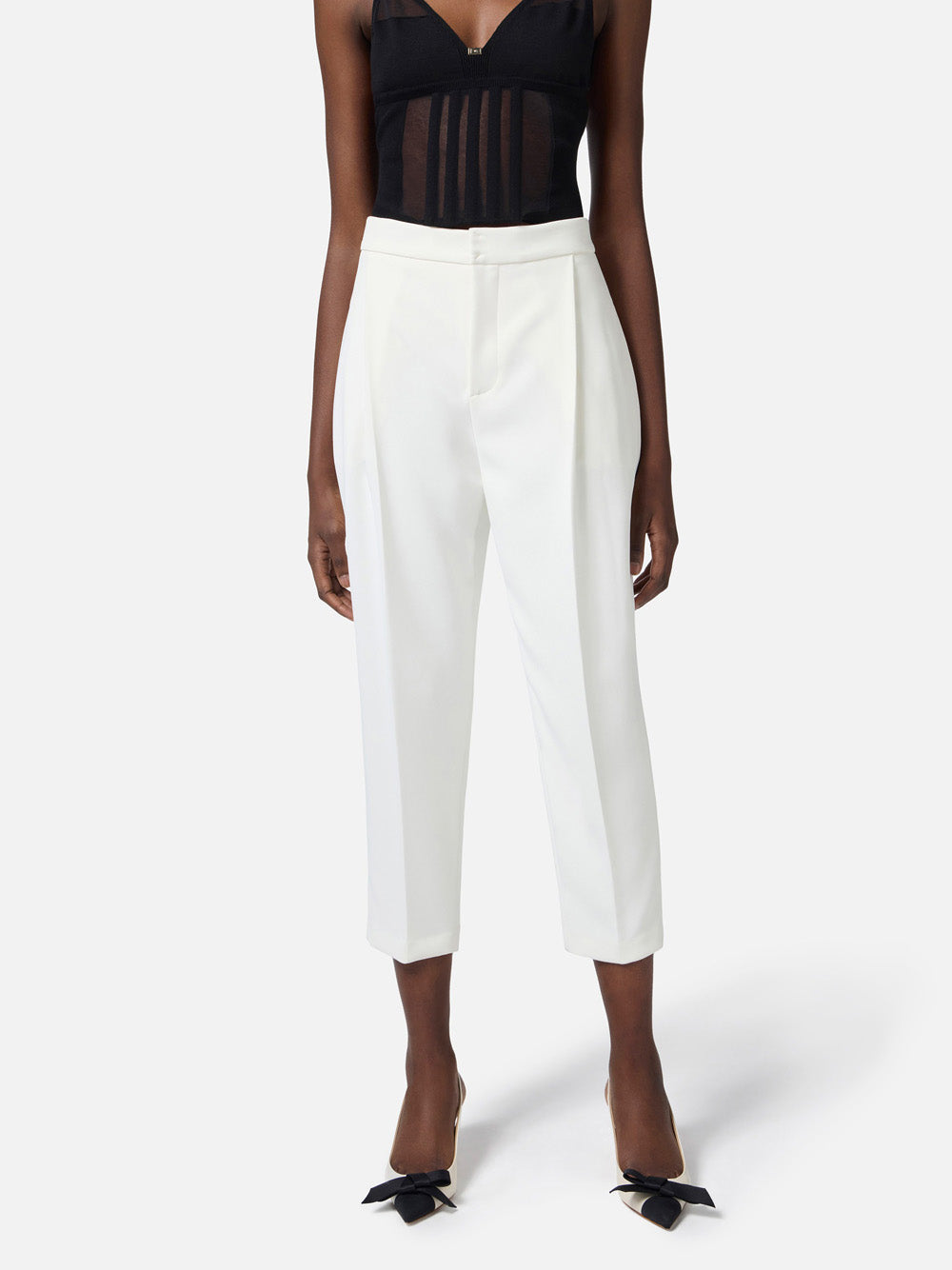 Pantalone Elisabetta Franchi da Donna - Avorio