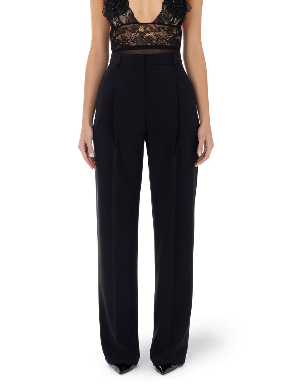 Pantalone Palazzo Elisabetta Franchi da Donna - Nero