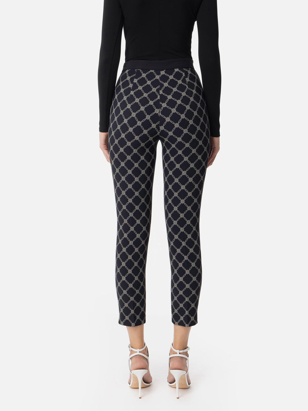 Pantalone Slim Elisabetta Franchi da Donna - Nero
