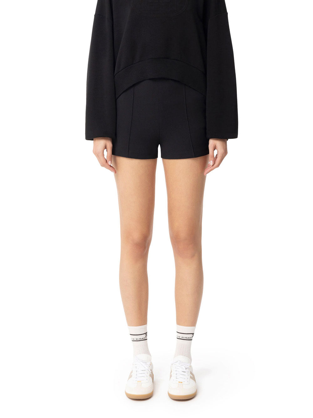 Shorts Elisabetta Franchi da Donna - Nero