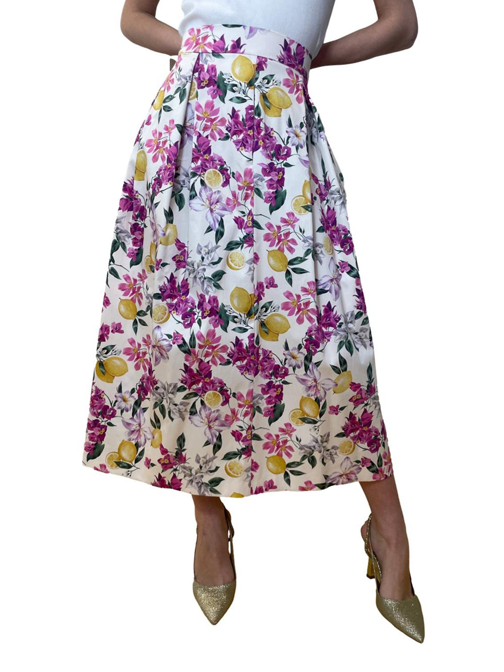 Gonna Longuette Emme Marella Newport da Donna - Floreale Multicolore