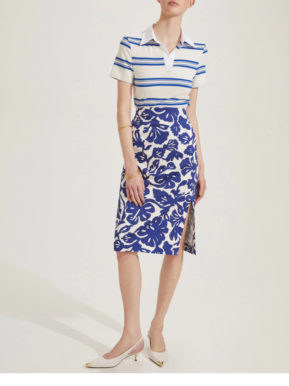 Gonna Midi Emme Marella Calcio da Donna - Blu