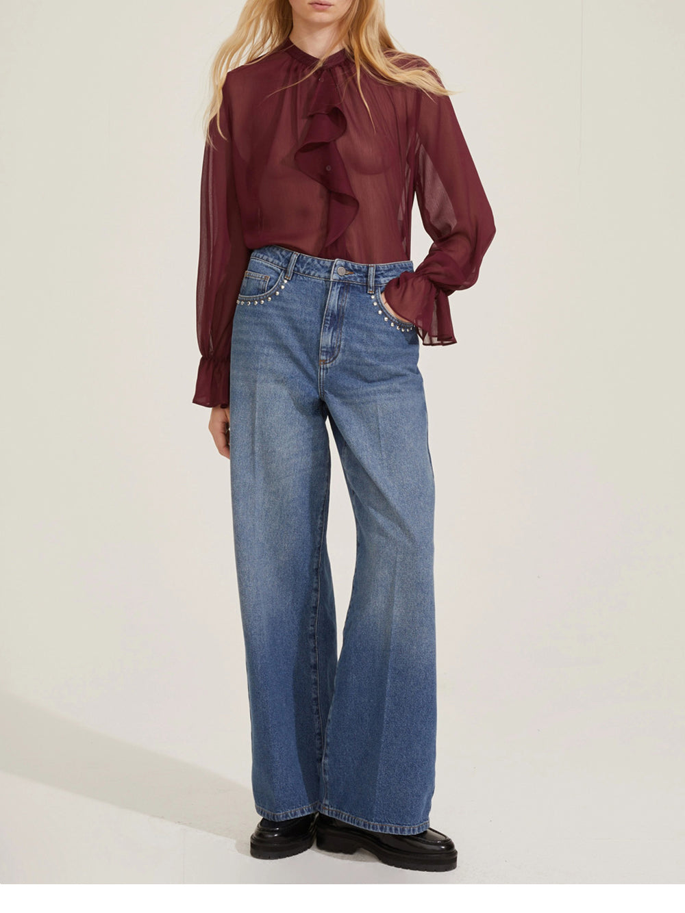 Blusa Emme Marella Epoche da Donna - Bordeaux