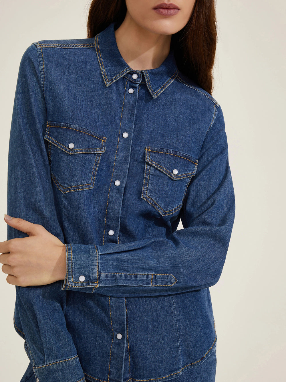 Camicia Jeans Emme Marella Sem da Donna - Denim