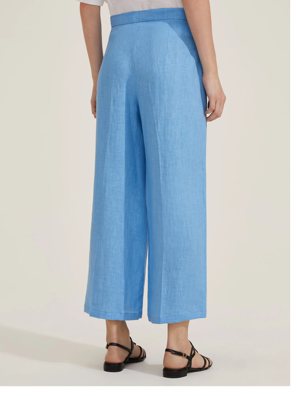 Pantalone Palazzo Emme Marella Silvana da Donna - Celeste