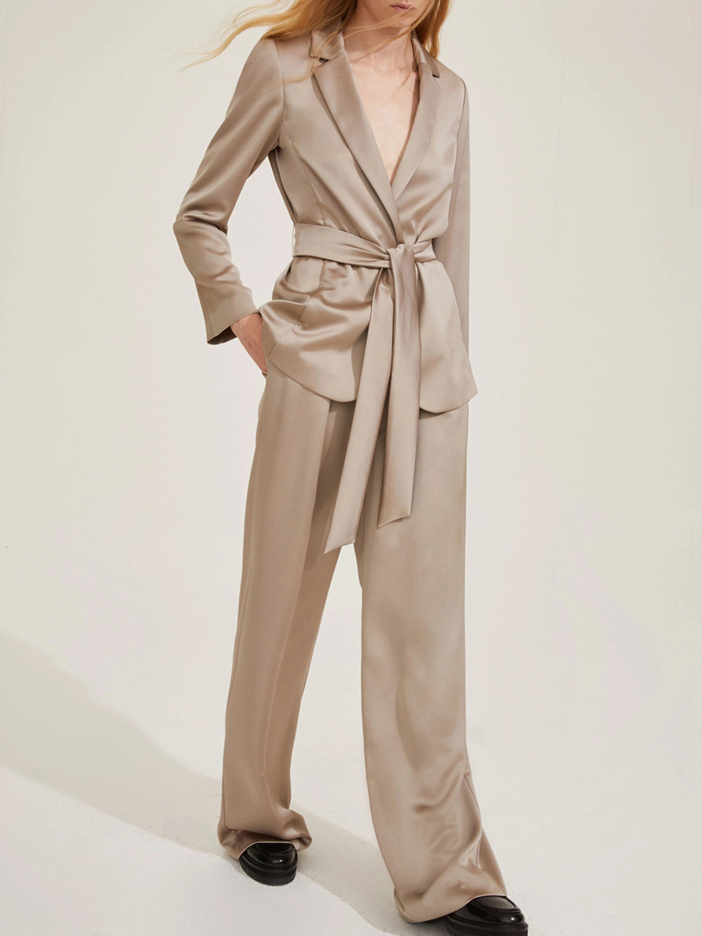 Pantalone Zampa Emme Marella Ermanna da Donna - Marrone