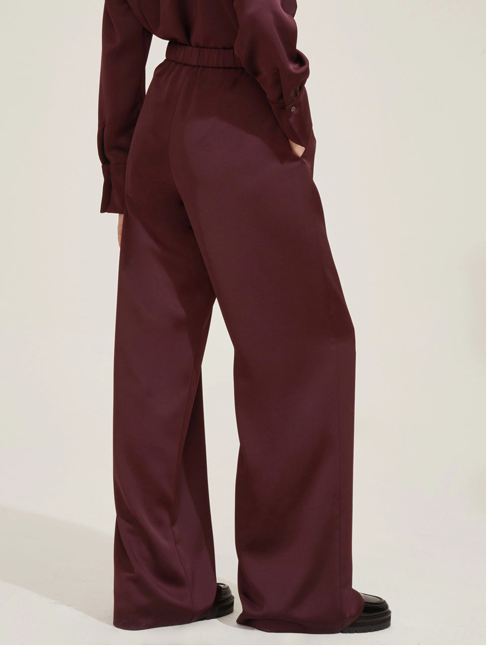 Pantalone Zampa Emme Marella Ermanna da Donna - Bordeaux