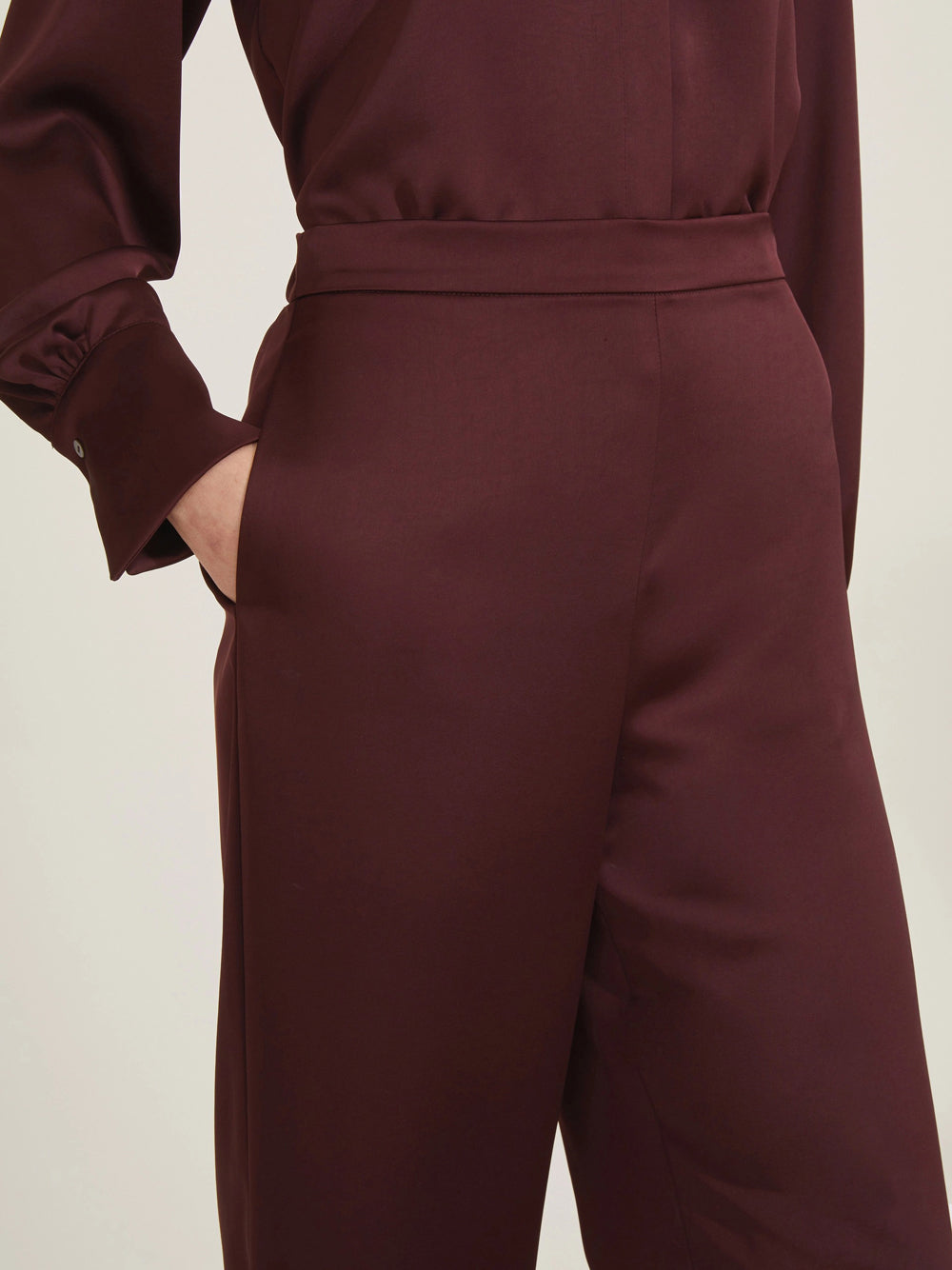 Pantalone Zampa Emme Marella Ermanna da Donna - Bordeaux