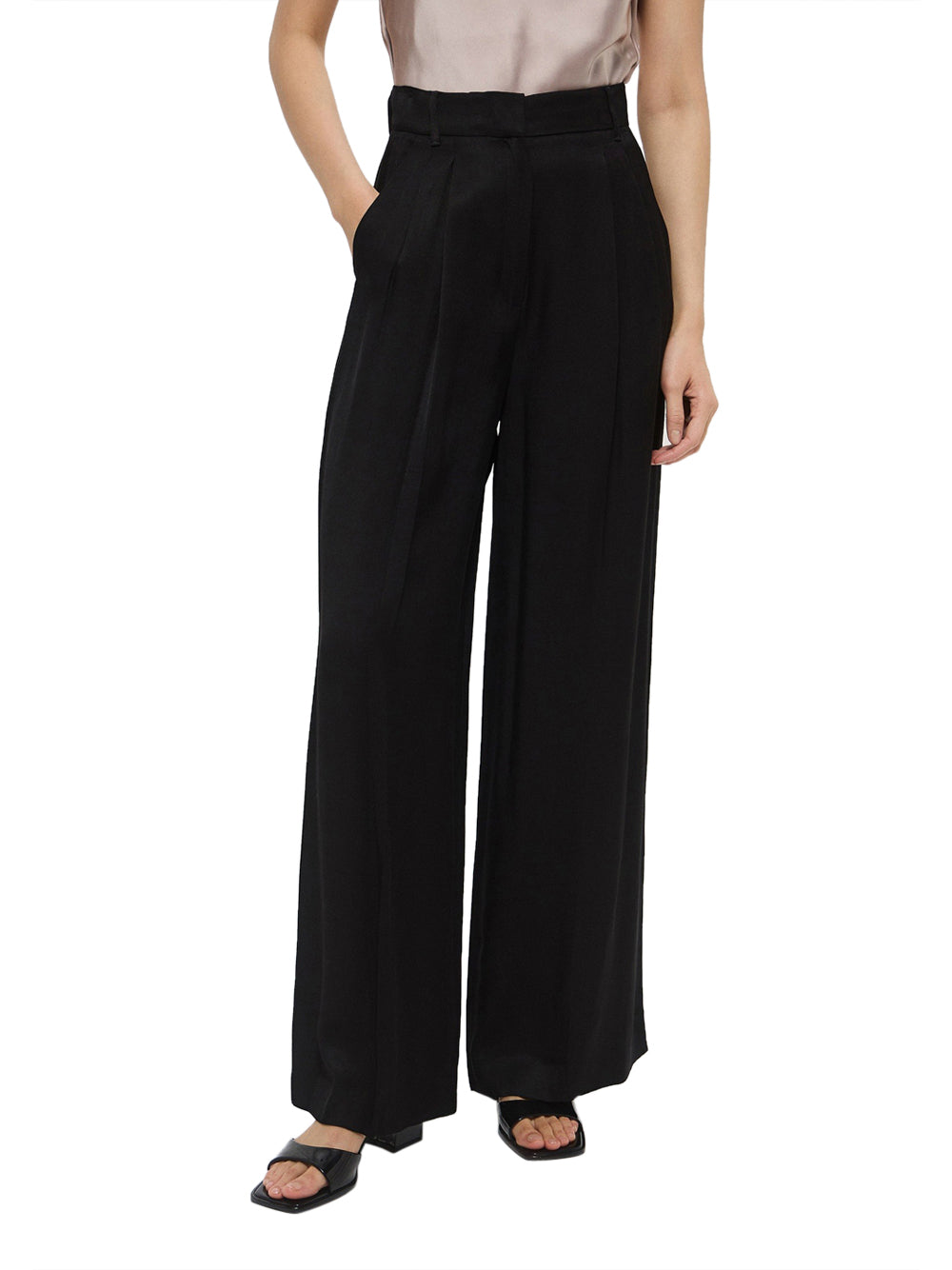 Pantalone Palazzo Emme Marella Pianosa da Donna - Nero