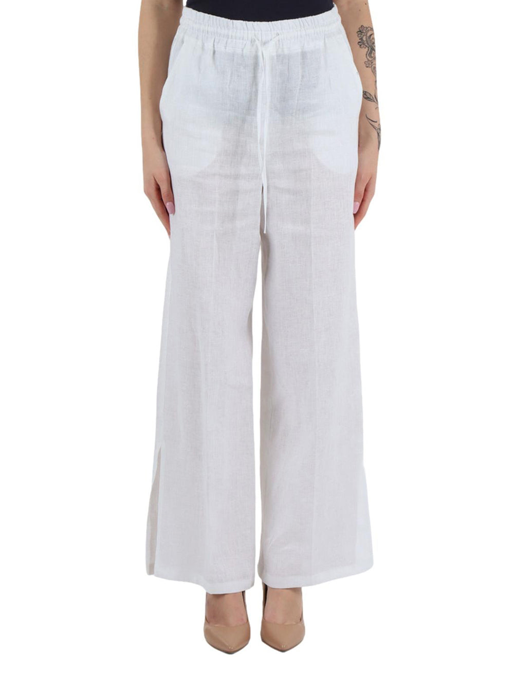 Pantalone Palazzo Emme Marella Dance da Donna - Bianco