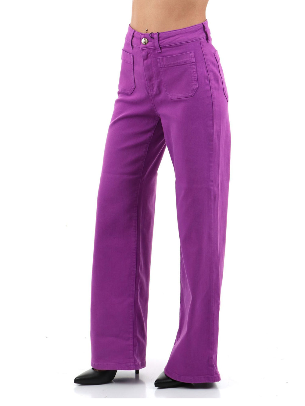 Pantalone Palazzo Emme Marella Samovar da Donna - Viola