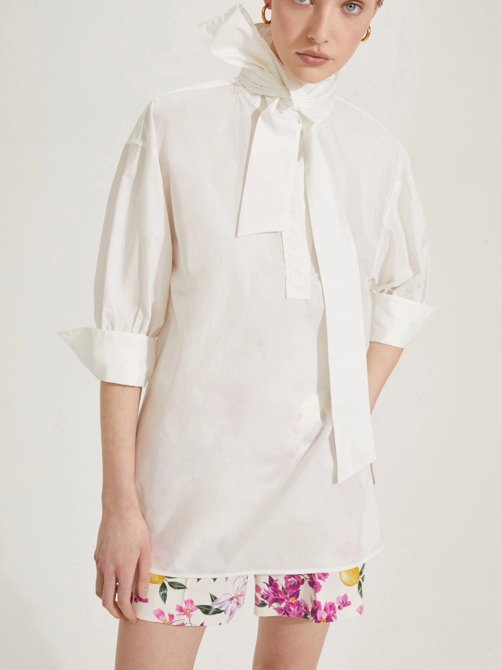 Blusa Emme Marella Cripta da Donna - Bianco