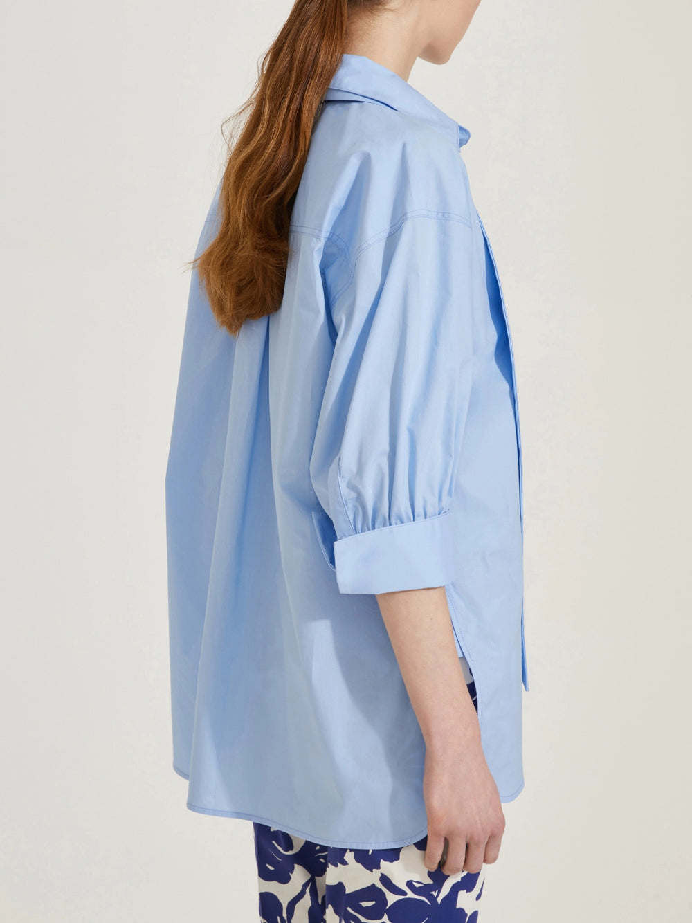 Blusa Emme Marella Cripta da Donna - Celeste