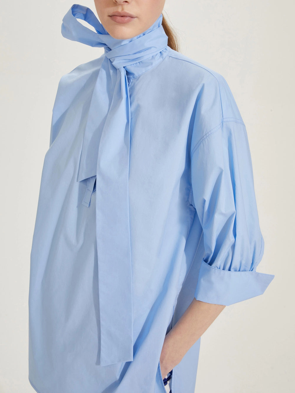Blusa Emme Marella Cripta da Donna - Celeste