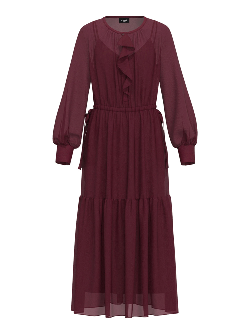 Vestito Longuette Emme Marella Eolie da Donna - Bordeaux