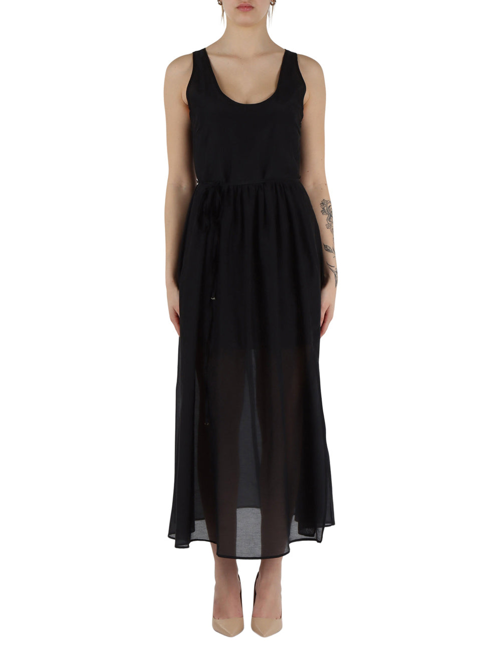Vestito Longuette Emme Marella Nez da Donna - Nero
