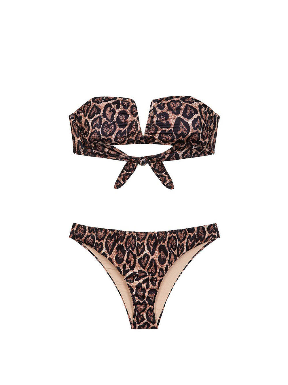 Bikini Set F**K da Donna - Maculato Marrone