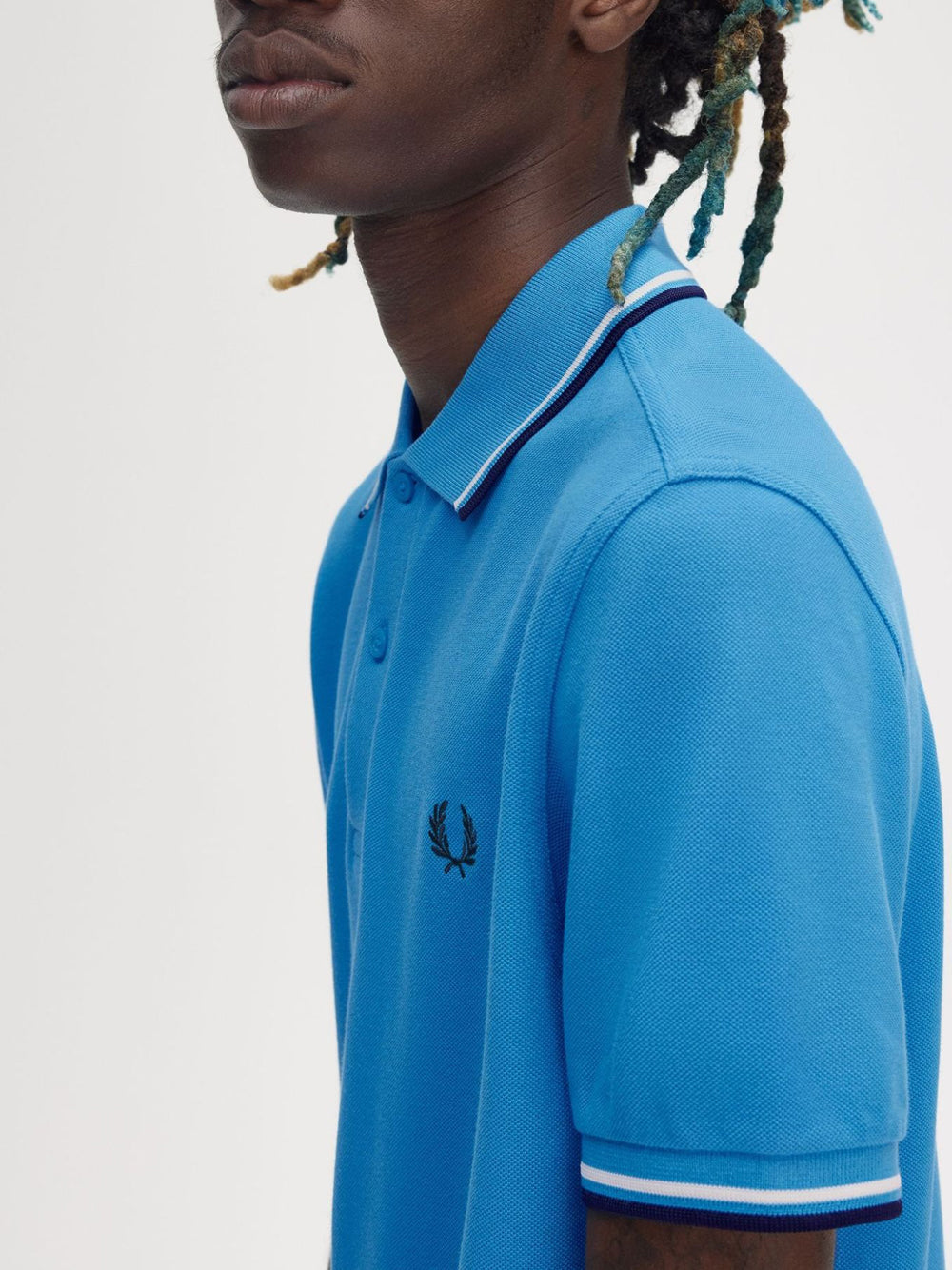 Polo Fred Perry Twin Tipped da Uomo - Blu