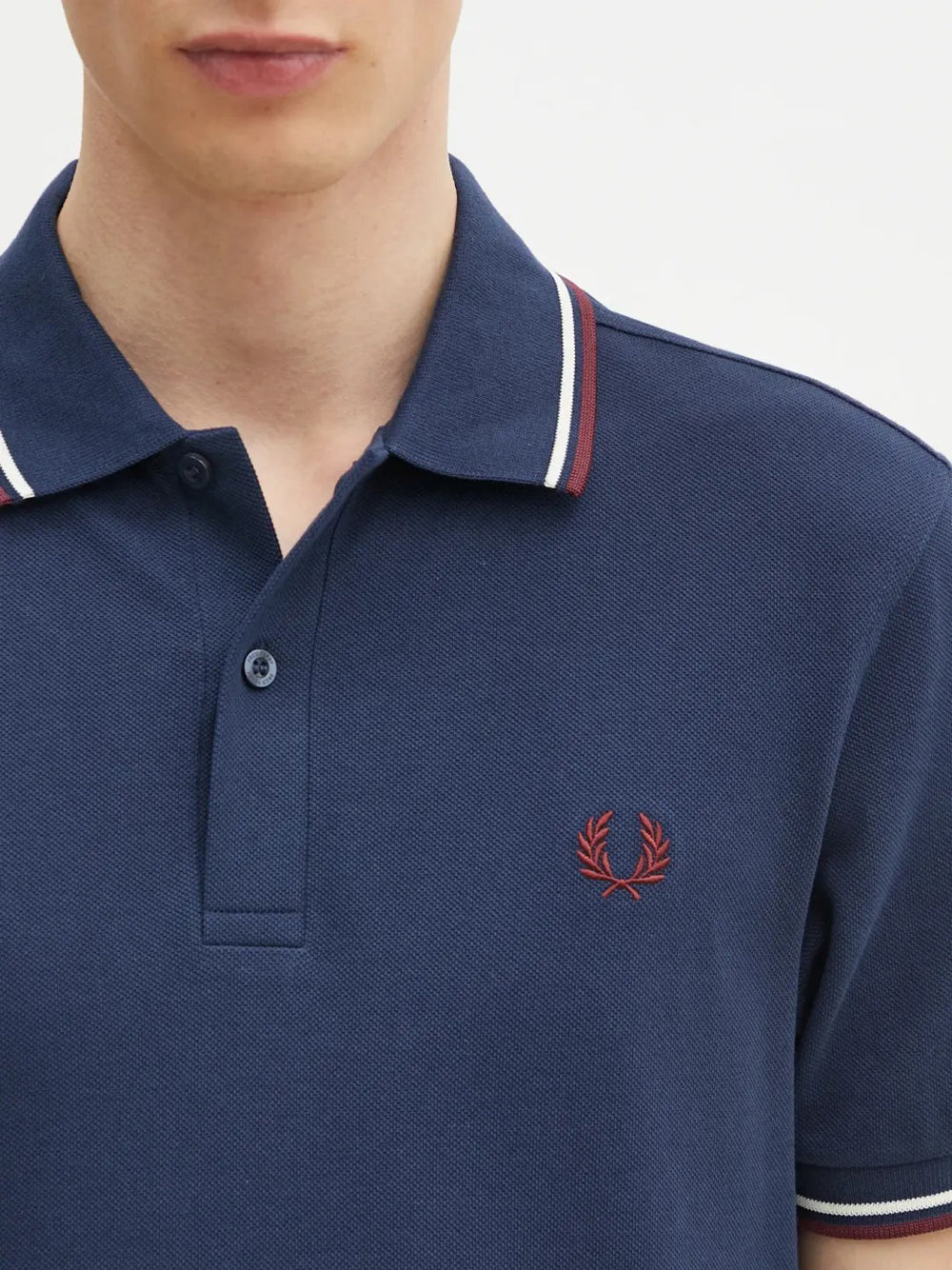 Polo Fred Perry Twin Tipped da Uomo - Blu