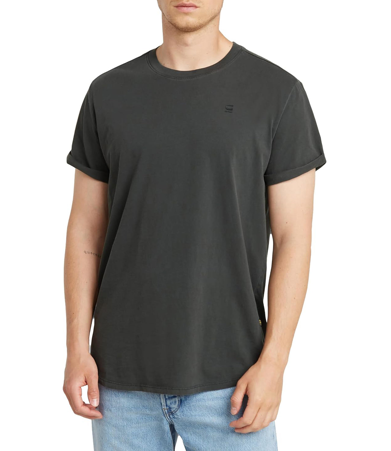 G-Star T-shirt Lash R T S\S Uomo Mod. D16396-2653 B564 Dk Black Gd