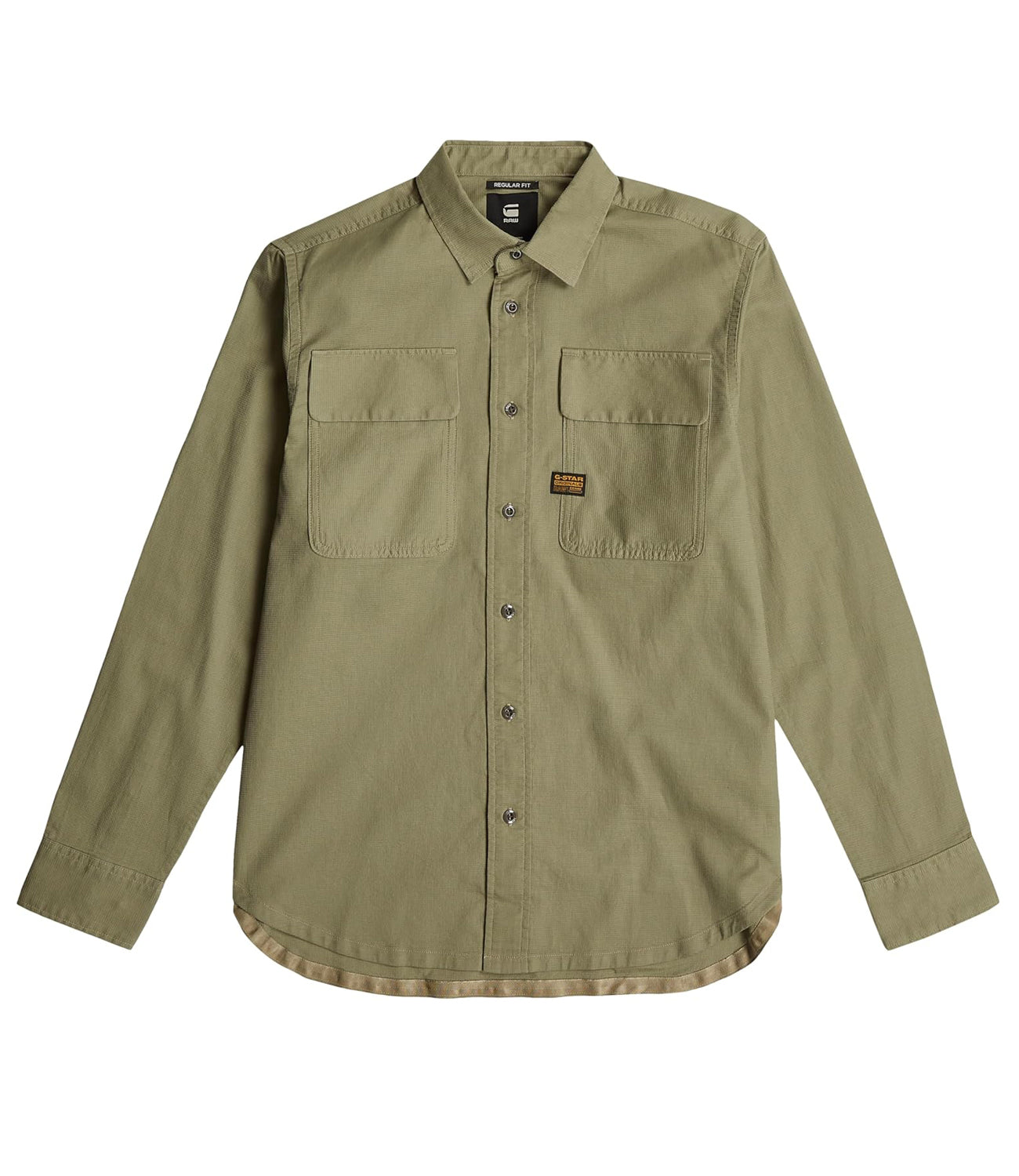 G-Star Camicia Maniche Lunghe Cpo Regular Shirt L\S Uomo Mod. D23583-D913 6057 Ensis Green