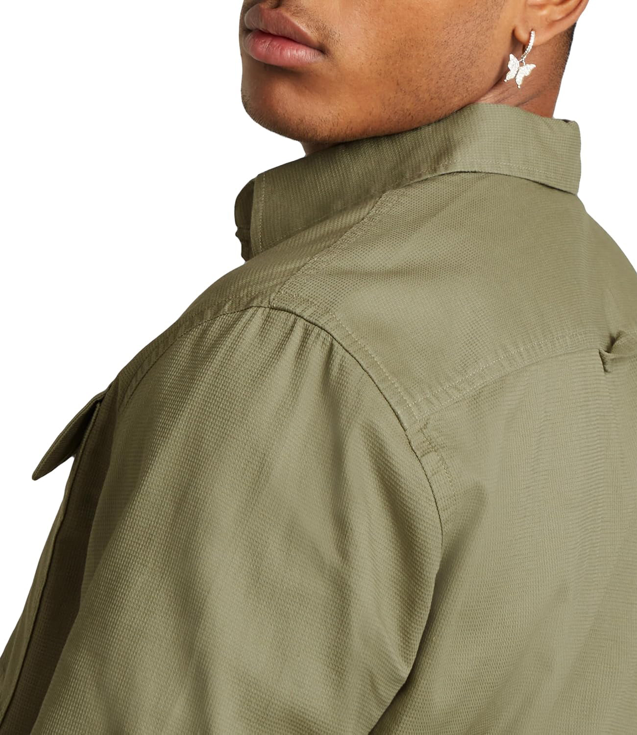 G-Star Camicia Maniche Lunghe Cpo Regular Shirt L\S Uomo Mod. D23583-D913 6057 Ensis Green