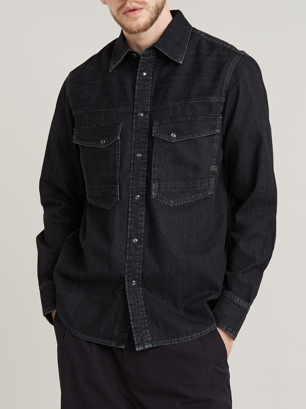 Camicia Jeans G-star da Uomo - Nero
