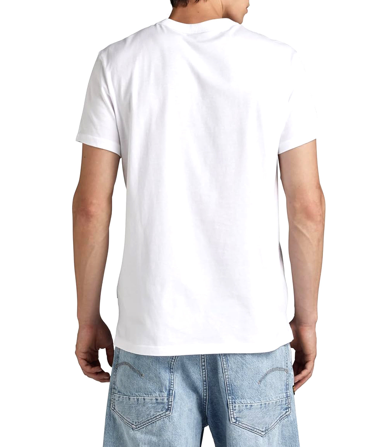 G-Star T-shirt Nifous R T Uomo Mod. D24449-336 110 White Bianco