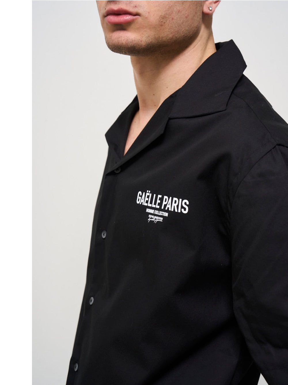 Gaëlle Paris Camicia Casual Gaelle da Uomo - Nero