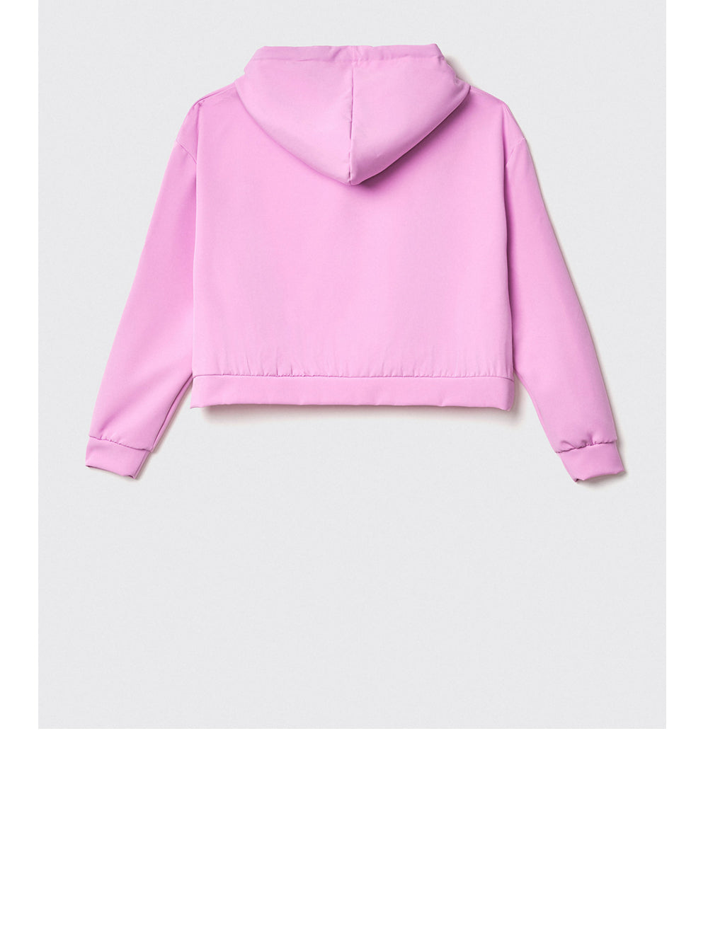 Gaëlle Paris Felpa Cappuccio Gaelle Crop da Donna - Rosa