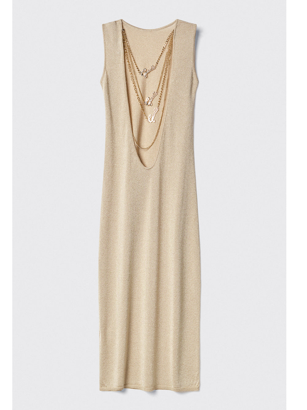 Gaëlle Paris Vestito Longuette Gaelle da Donna - Oro