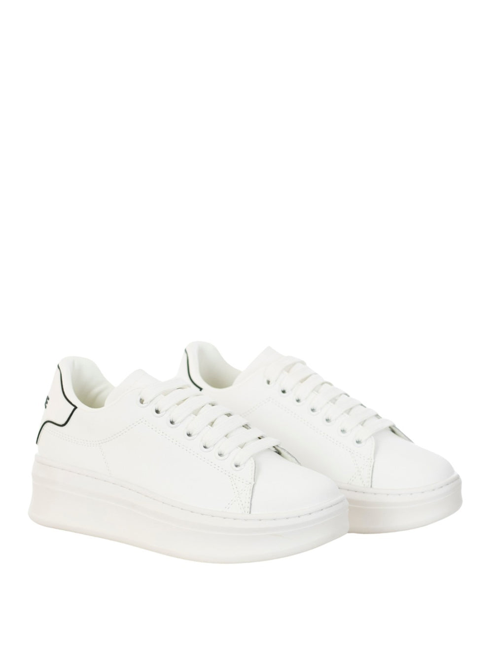 Gaëlle Paris Sneakers Gaelle Addict In Action Leather da Donna - Bianco