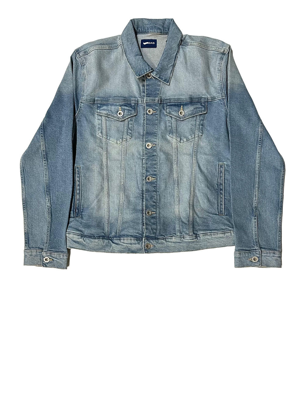Giubbino di Jeans Gas New Oklahoma Easy da Uomo - Denim