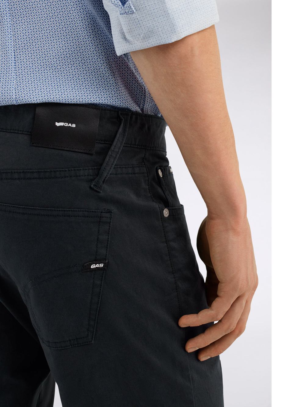 Pantalone Slim Gas Albert Simple Rev da Uomo - Blu