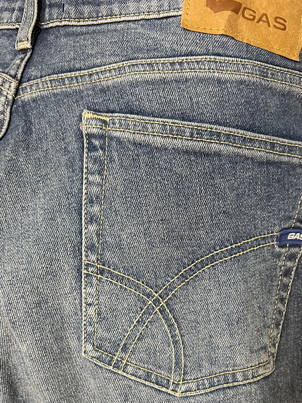 Jeans Slim Gas da Uomo - Denim