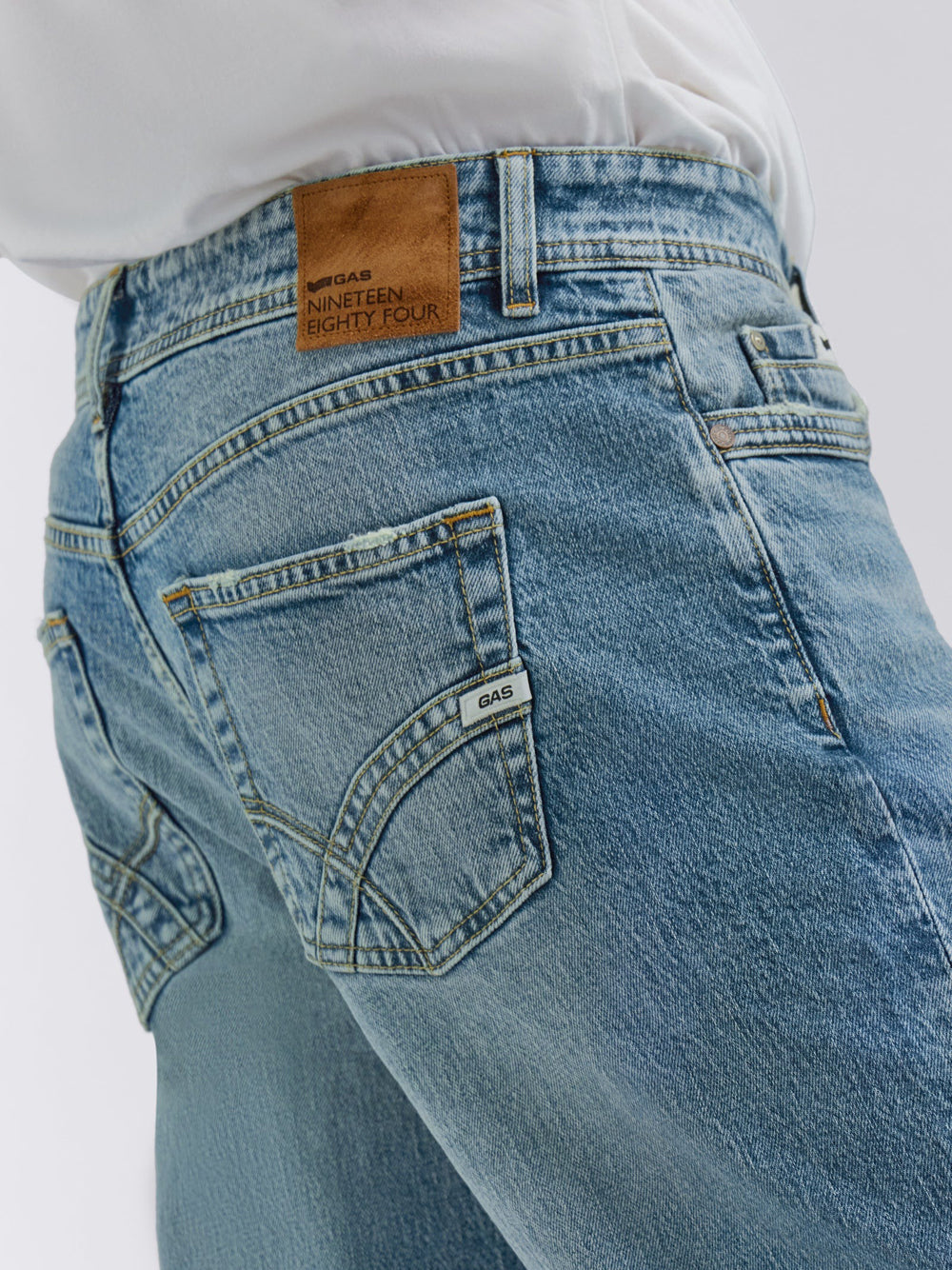 Jeans Slim Gas da Uomo - Denim