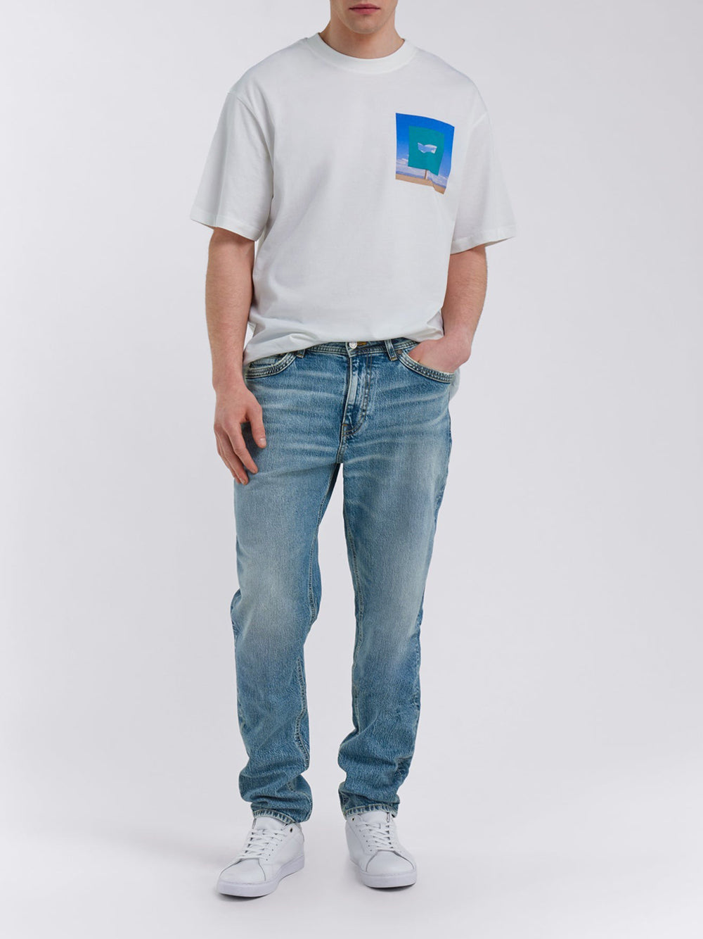 Jeans Slim Gas da Uomo - Denim