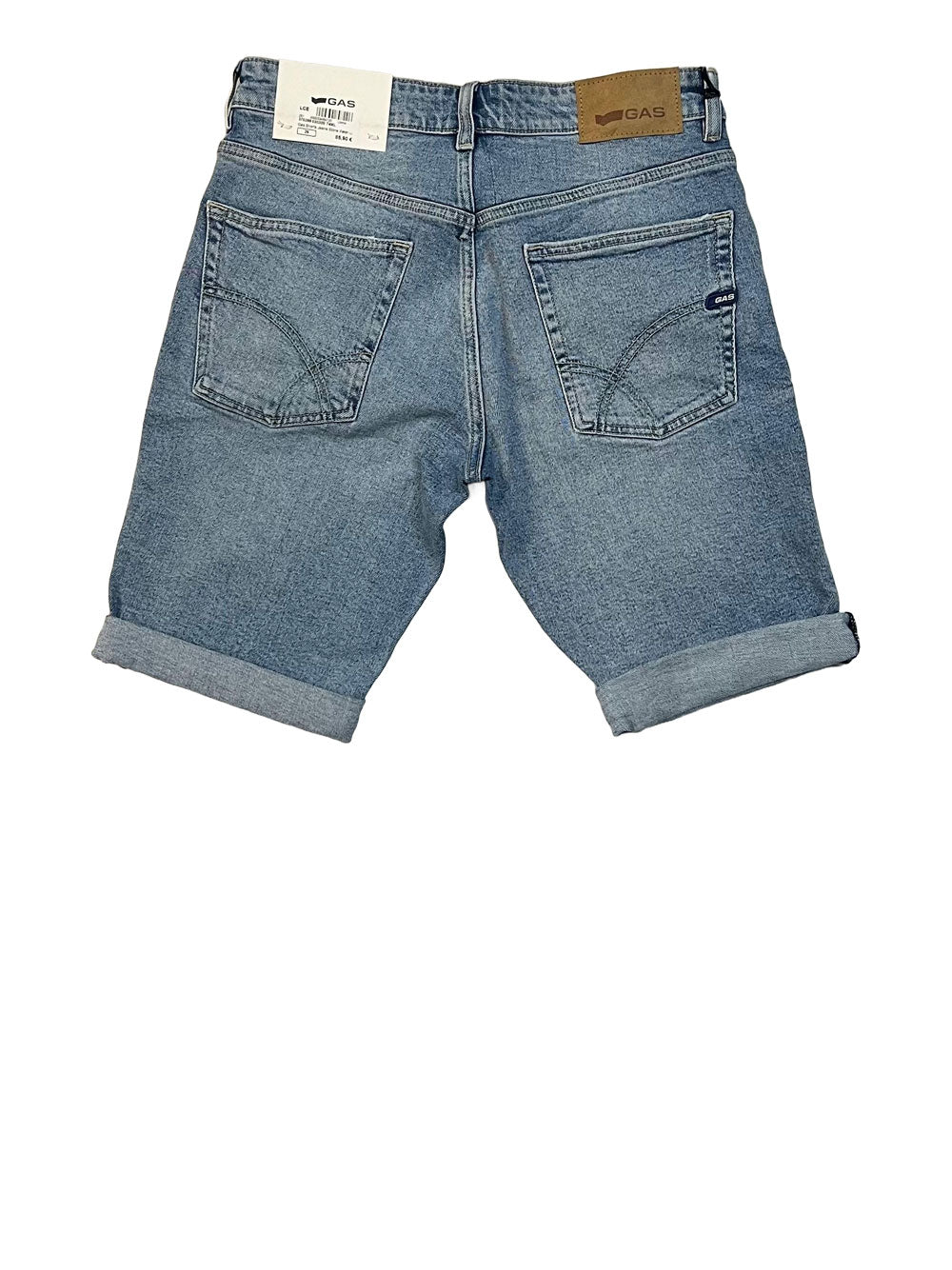 Bermuda Jeans Gas Slim da Uomo - Denim