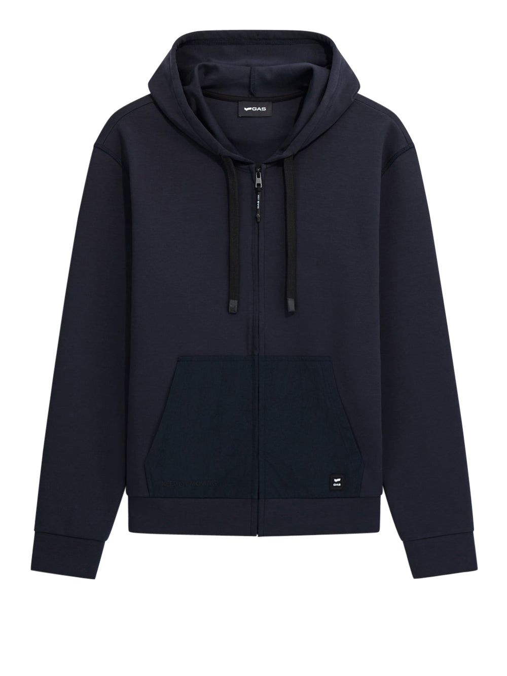 Felpa Zip Gas da Uomo - Blu
