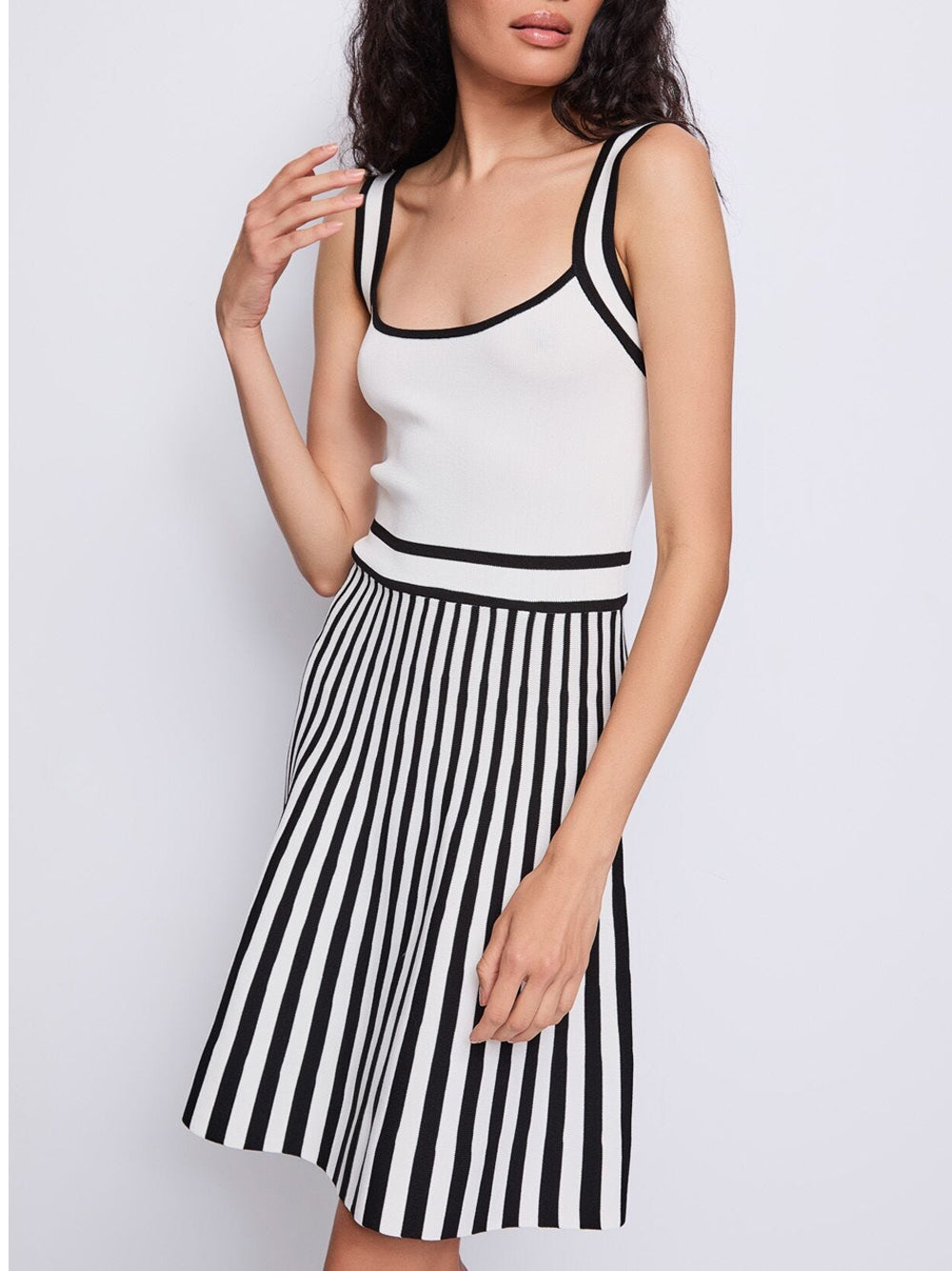 Gaudì Vestito Mini Gaudi da Donna - Nero Bianco