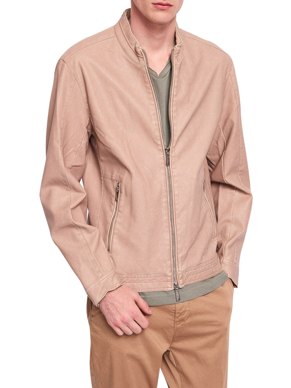Gaudì Giubbino di Pelle Gaudi da Uomo - Beige