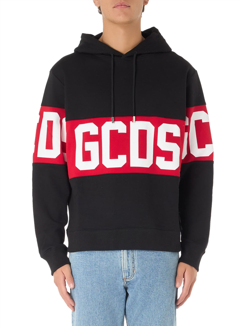 Felpa Cappuccio Gcds da Uomo - Nero