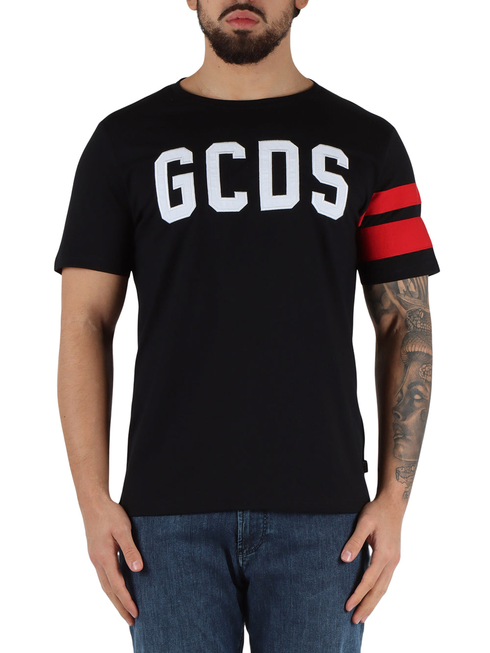 T-shirt Gcds da Uomo - Nero