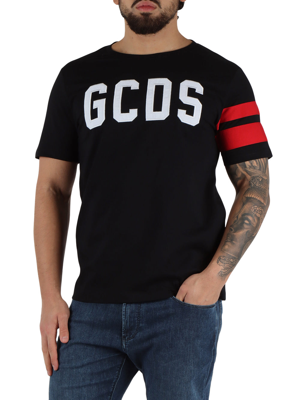 T-shirt Gcds da Uomo - Nero