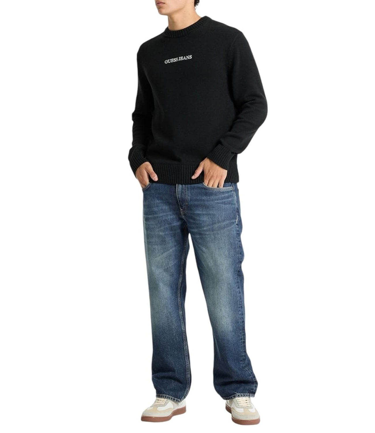 GUESS JEANS Maglia Uomo Mod. M4BR31 Z3HM1 JBLK Nero